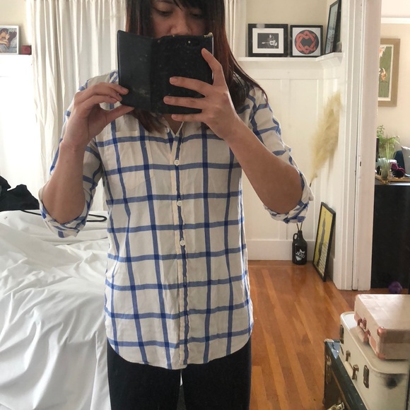 Plaid Check J.Crew Button Shirt - Picture 4 of 5